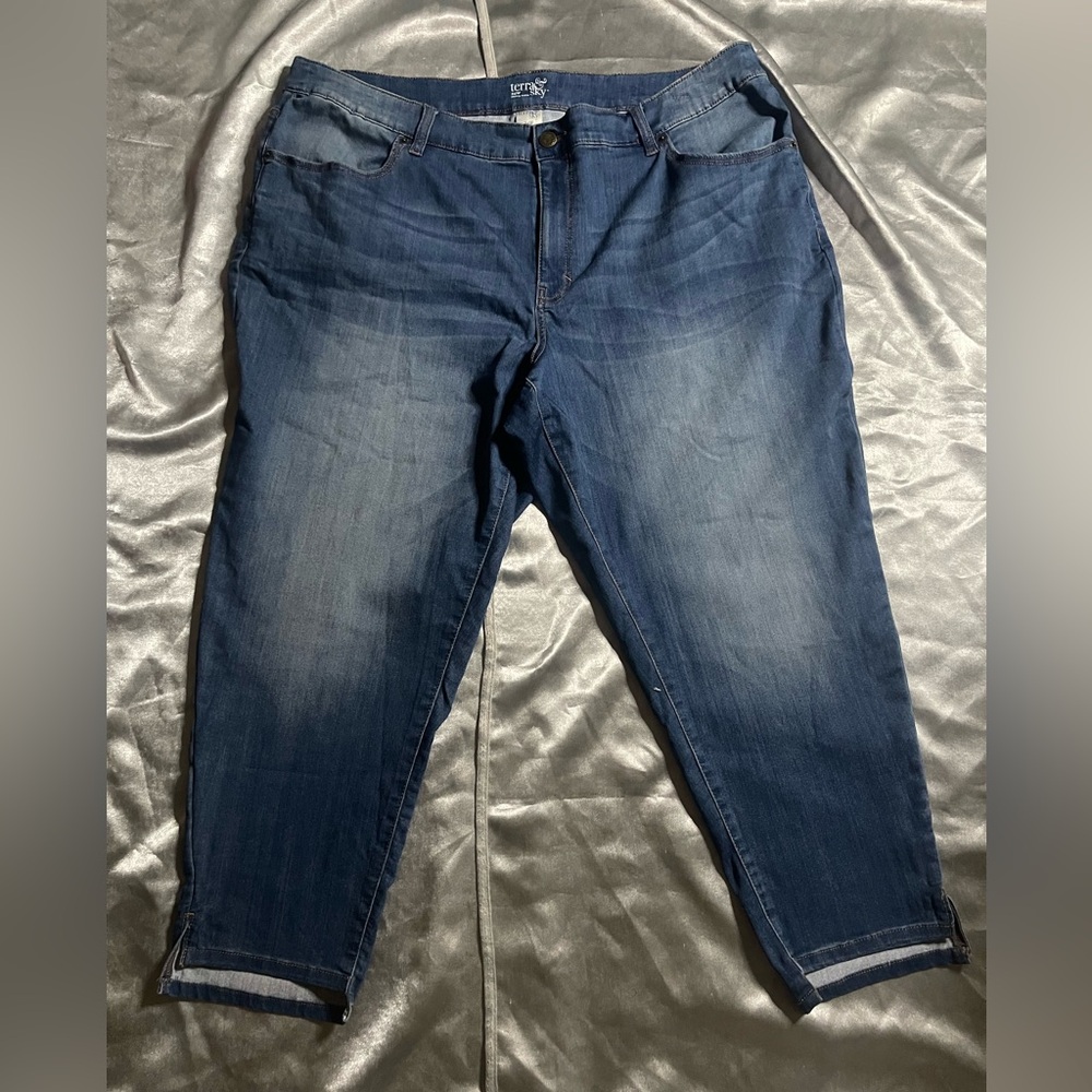 Terra & Sky skinny ankle stretch jeans 24W